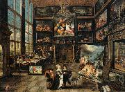 Cornelis de Baellieur Interior of a Collector's Gallery of Paintings and Objets d'Art oil painting on canvas